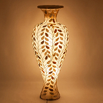 Торшер из перламутра в виде вазы Indonesian Vase варинант исполнения - 3 | Loft Concept в Новосибирске