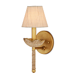 Бра из кованого железа с отделкой плетеной веревкой и сусальным золотом Parisian Style варинант исполнения - 1 | Loft Concept в Новосибирске