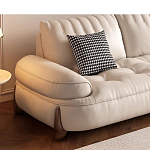 Диван кожаный с каркасом из массива дерева Furniture Medieval варинант исполнения - 3 | Loft Concept в Новосибирске