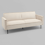 Диван современный вельветовый прямой Worcester Молочный варинант исполнения - 1 | Loft Concept в Новосибирске