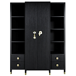 Большой шкаф с витриной Elsa Dreams Black варинант исполнения - 8 | Loft Concept в Новосибирске