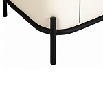 ТВ-тумба белая с чёрной столешницей с 2-мя дверками и ящиком San Marco варинант исполнения - 5 | Loft Concept в Новосибирске