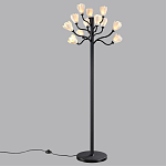 Торшер с плафонами из белых фарфоровых цветов на изогнутых ветвях Floralis варинант исполнения - 4 | Loft Concept в Новосибирске