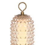 Настольная лампа с факутрным стеклянным плафоном Sonora варинант исполнения - 3 | Loft Concept в Новосибирске