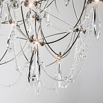 Люстра с каркасом из тонких металлических нитей и хрустальными подвесками Crystal Metal Threads Chandelier 60 варинант исполнения - 3 | Loft Concept в Новосибирске