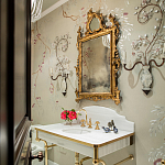 Обои ручная роспись Silk Tree Special Colourway on grey painted Xuan paper варинант исполнения - 2 | Loft Concept в Новосибирске