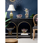 Чаша квадратная из прозрачного стекла с фигурками разноцветных птиц Eden Garden варинант исполнения - 4 | Loft Concept в Новосибирске