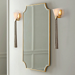 Зеркало в золотой деревянной раме Riviera варинант исполнения - 2 | Loft Concept в Новосибирске