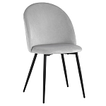 Мягкий стул в сером велюре Miruna Chair варинант исполнения - 1 | Loft Concept в Новосибирске