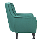 Кресло с мягкой обивкой из велюра на 4-х ножках из массива березы Scarlett Armchair green варинант исполнения - 2 | Loft Concept в Новосибирске