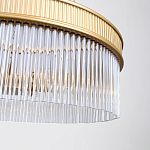 Люстра подвесная круглая со стеклянными трубками Nembus варинант исполнения - 4 | Loft Concept в Новосибирске