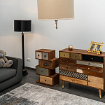 Тумба необычной формы с выдвижными ящиками Shift варинант исполнения - 4 | Loft Concept в Новосибирске