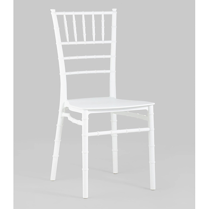 Стул Chiavari пластик белый Белый Стул Chiavari пластик белый Белый в Новосибирске | Loft Concept