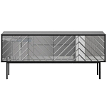 Длинная тумба с зеркальным декором Serena варинант исполнения - 12 | Loft Concept в Новосибирске