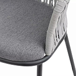 Стул барный с декоративным плетением на спинке и подлокотниках Chair Weave варинант исполнения - 7 | Loft Concept в Новосибирске