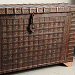 Большой Этнический сундук с металлическим декором  варинант исполнения - 2 | Loft Concept в Новосибирске
