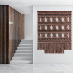 Панно Макраме коричневый цвет  варинант исполнения - 1 | Loft Concept в Новосибирске