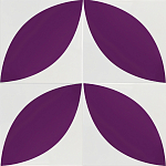 Дизайнерская плитка с узором Лепесток варинант исполнения - 1 | Loft Concept в Новосибирске