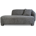 Кушетка серая с обивкой букле Thalia Grey Boucle Sofa варинант исполнения - 1 | Loft Concept в Новосибирске