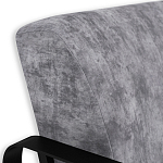 Кресло серый велюр с жесткими подлокотниками на полозьях Ashton варинант исполнения - 5 | Loft Concept в Новосибирске