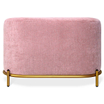 Банкетка овальная пыльно-розовый велюр на 4-х металлических ножках золотого цвета SANJAY варинант исполнения - 2 | Loft Concept в Новосибирске
