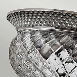 Потолочный светильник с чашеобразным плафоном из толстого волнообразного стекла и широким узорчатым основанием Hinkley варинант исполнения - 6 | Loft Concept в Новосибирске