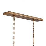 Люстра прямоугольная с каркасом золотого цвета Soft Glow Lamps варинант исполнения - 5 | Loft Concept в Новосибирске