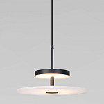 Светодиодный подвесной светильник черный с мраморным рассеивателем варинант исполнения - 2 | Loft Concept в Новосибирске