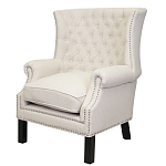 Кресло Charlie Armchair beige flax варинант исполнения - 3 | Loft Concept в Новосибирске