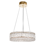 Люстра подвесная круглая из прозрачного хрусталя с золотым корпусом Selfsufficient варинант исполнения - 3 | Loft Concept в Новосибирске