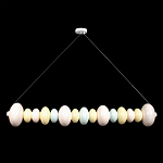 Подвесной светильник светодиодный горизонтальный в виде ожерелья из пастельных сфер Pastel Lunaria Horizon  варинант исполнения - 1 | Loft Concept в Новосибирске