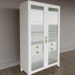 Дизайнерский шкаф витрина Elsa Dreams White с 4-мя ящиками варинант исполнения - 3 | Loft Concept в Новосибирске