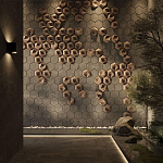 Гипсовая 3D панель с принтографией PM-41 варинант исполнения - 3 | Loft Concept в Новосибирске