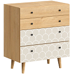 Комод с принтом на ящиках Elise Chest of Drawers варинант исполнения - 15 | Loft Concept в Новосибирске
