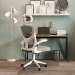 Кресло для компьютерного стола Easement Grey&White варинант исполнения - 10 | Loft Concept в Новосибирске