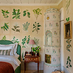 Обои ручная роспись Botanical Studies Linnaeus colourway варинант исполнения - 6 | Loft Concept в Новосибирске