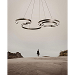 Люстра подвесная светодиодная в виде волнообразной ленты Ribbon Vortex варинант исполнения - 14 | Loft Concept в Новосибирске