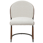 Стул мягкий с обивкой из рогожки и экокожи Contrasting Performance варинант исполнения - 1 | Loft Concept в Новосибирске