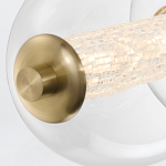 Подвесной светильник линейный с прозрачными стеклянными шарами разного диаметра Eurofase варинант исполнения - 14 | Loft Concept в Новосибирске