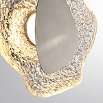 Бра с рельефным волнообразным стеклянным плафоном и вставкой из мрамора Liquid Stone варинант исполнения - 10 | Loft Concept в Новосибирске