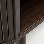 Буфет тёмно-коричневого цвета из ясеневого шпона с 2-мя раздвижными дверями Toinette варинант исполнения - 4 | Loft Concept в Новосибирске
