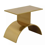 Дизайнерский журнальный стол золотой на полукруглом основании Wecaben варинант исполнения - 1 | Loft Concept в Новосибирске