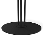 Стол журнальный круглый с бежевой столешницей из стекла Beige Marble варинант исполнения - 4 | Loft Concept в Новосибирске