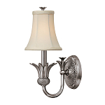 Бра с бежевым тканевым абажуром и декоративной чашей Hinkley варинант исполнения - 5 | Loft Concept в Новосибирске