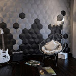 Гипсовая 3D панель с принтографией PM-30 варинант исполнения - 7 | Loft Concept в Новосибирске