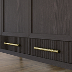 Большой Шкаф Primo Темный орех с 3 дверьми и 3 выдвижными ящиками варинант исполнения - 6 | Loft Concept в Новосибирске