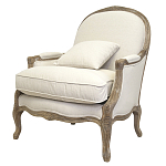 Кресло Ava Classical Armchair beige flax варинант исполнения - 3 | Loft Concept в Новосибирске