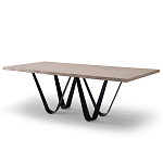 Стол обеденный на изогнутых ножках Consonance варинант исполнения - 1 | Loft Concept в Новосибирске