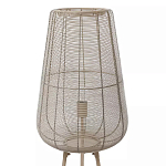 Торшер с плетеным металлическим плафоном Wicker Iron Lamp варинант исполнения - 1 | Loft Concept в Новосибирске