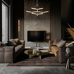 Люстра с геометрической конструкцией из вытянутых цилиндрических плафонов Hex Scaffold  варинант исполнения - 13 | Loft Concept в Новосибирске